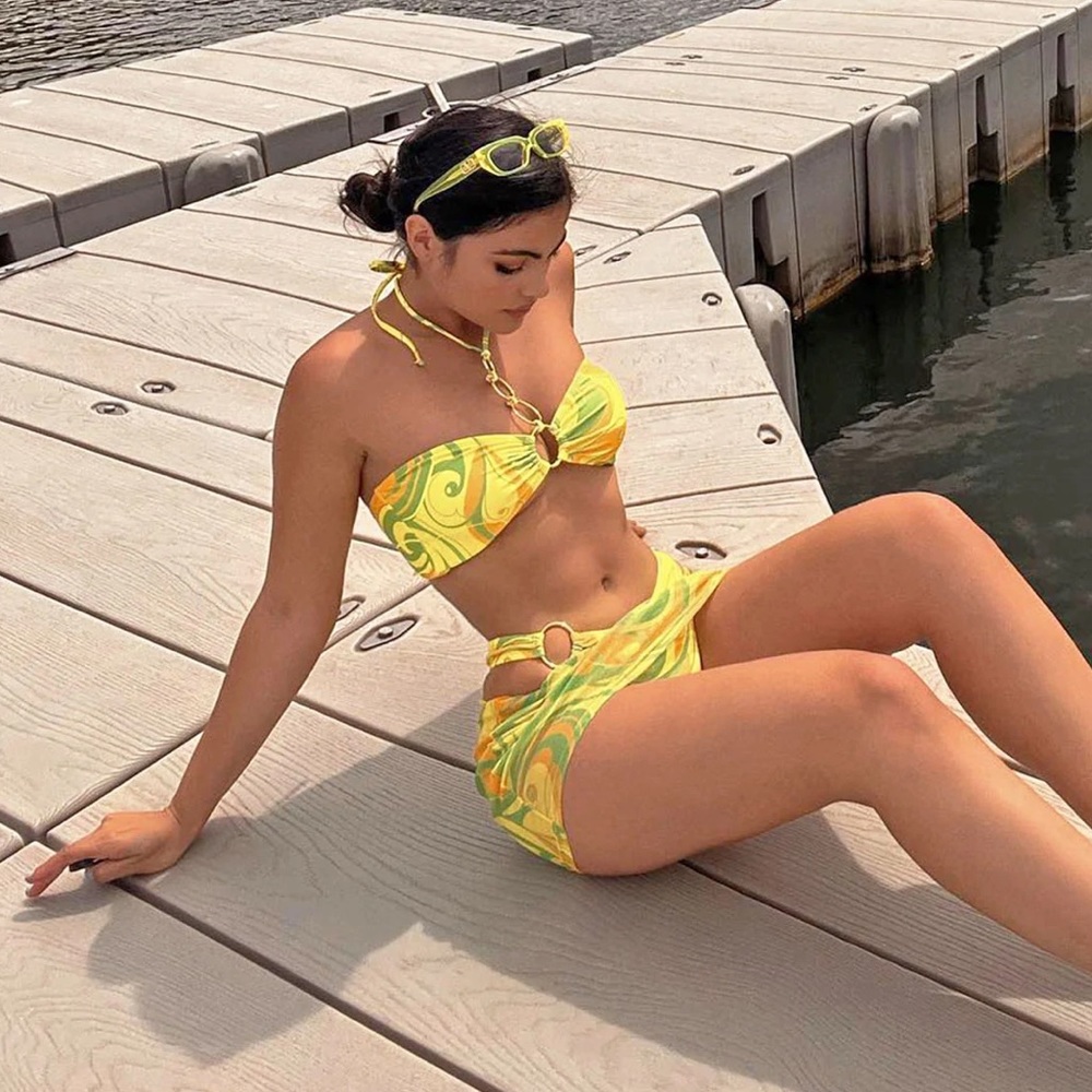 Summer 3 piece bikini set